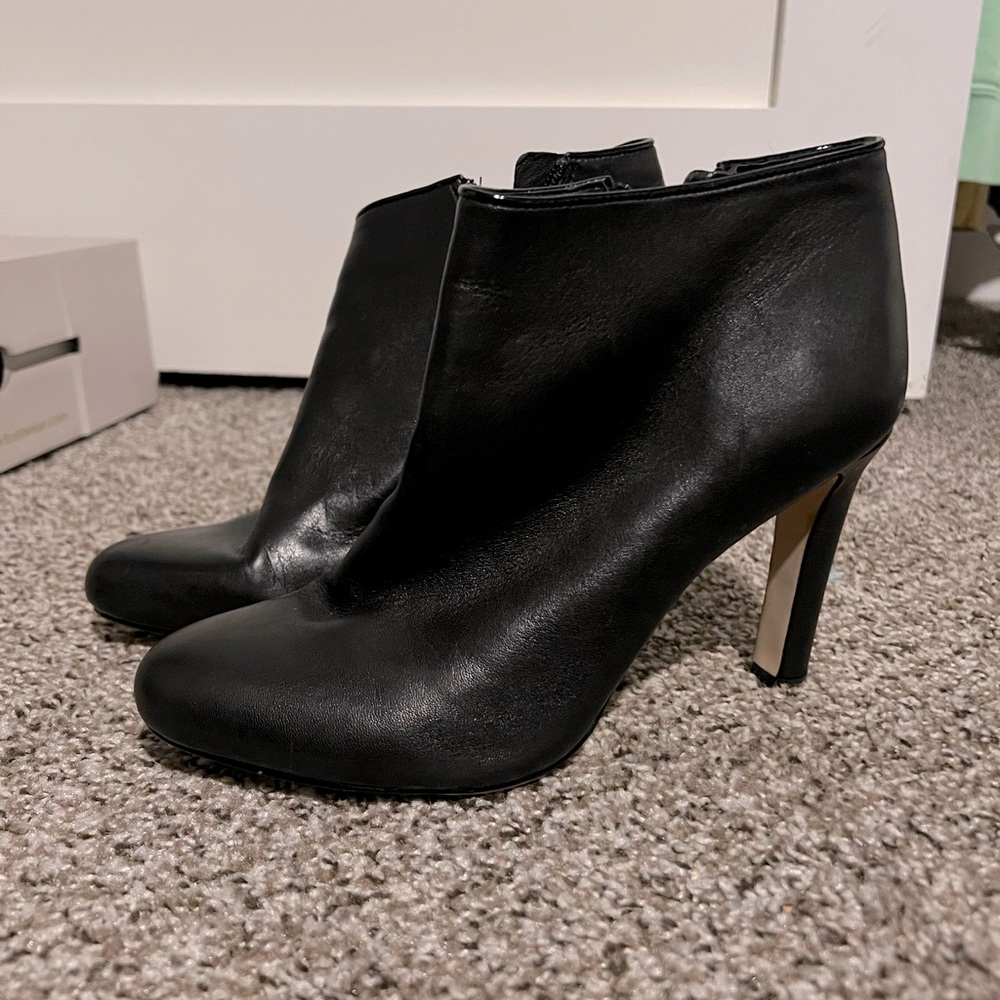 Antonio Melani Black Leather Booties